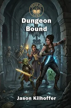 Dungeon Bound LitRPG book cover by Jason Kilhoffer