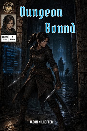 Dungeon Bound issue 1 digital comic cover with Sam Pross in The Depths