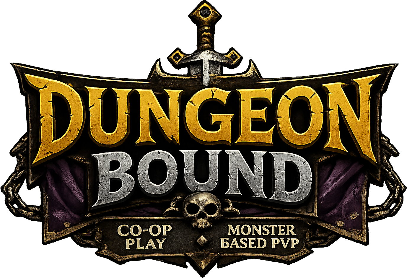 Dungeon Bound banner showing co-op play and monster based PvP