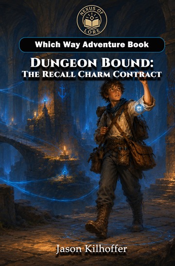 Dungeon Bound: The Recall Charm Contract which-way adventure book cover